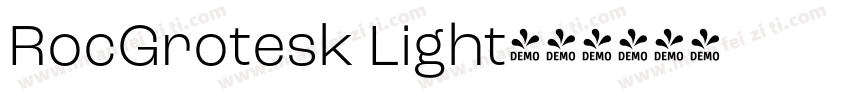 RocGrotesk Light字体转换